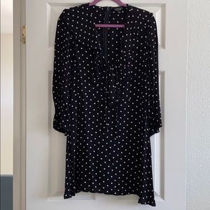 TopShop Polka Dot Ruffle Dress, Sz 10